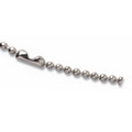 Nickel-Plated Steel Beaded Neck Chain with Connector